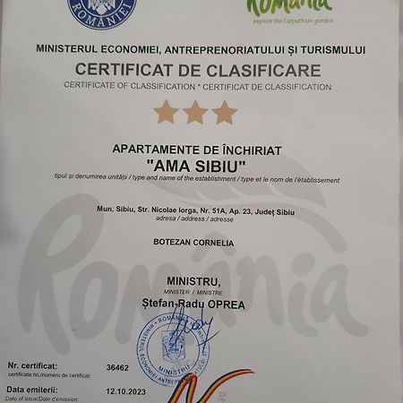 Apartament Ama Sibiu Dış mekan fotoğraf